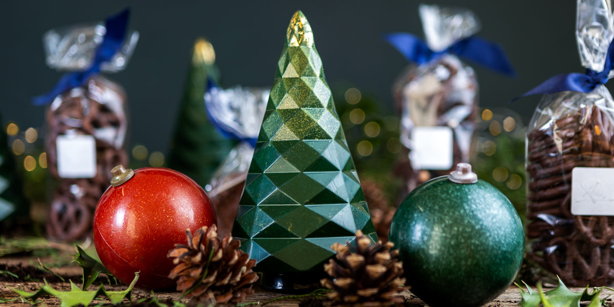 Handmade Christmas chocolate gifts by XO Chocolate London