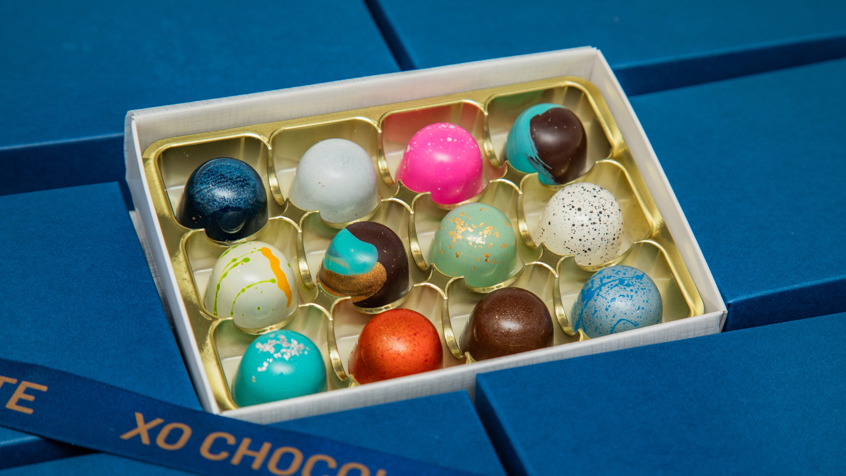 12 XO Chocolate Ganache Bonbons