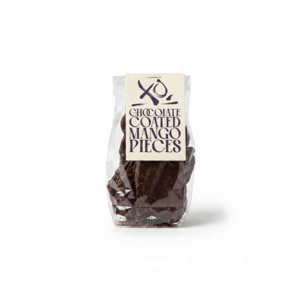 Chocolate coated Mango pieces