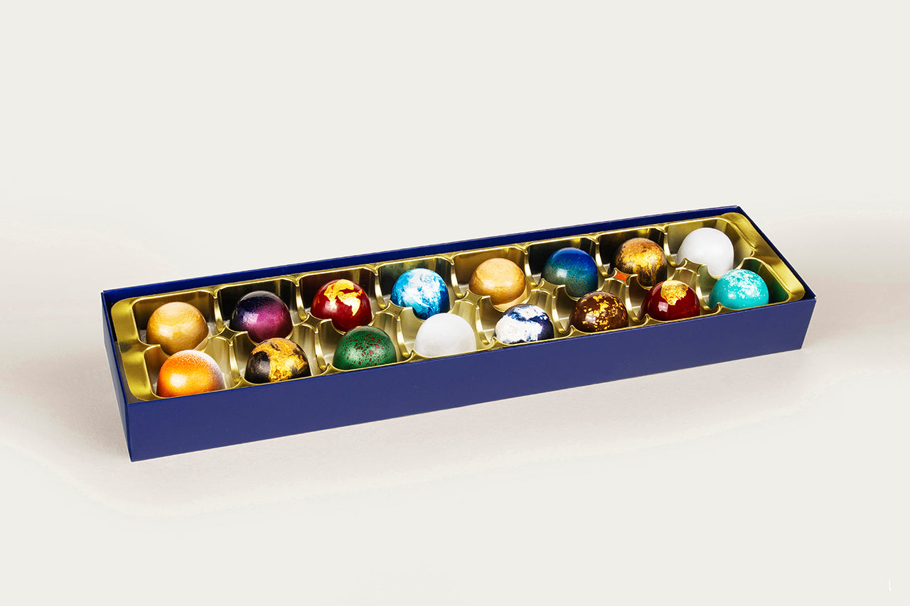 Box of 16 Alcohol Free Chocolate Bonbons - XO Chocolate London