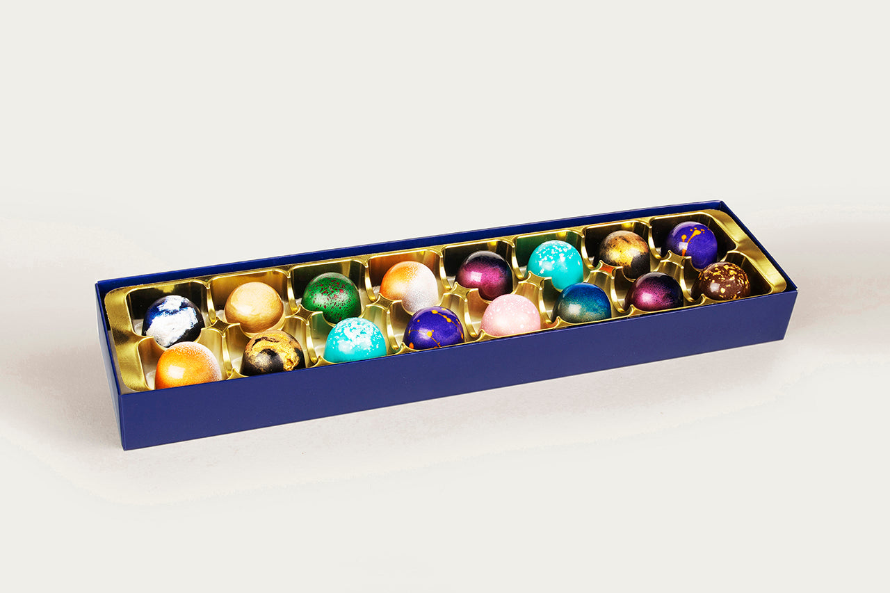 Box of 16 Fun Favourite Chocolate Bonbons - XO Chocolate London
