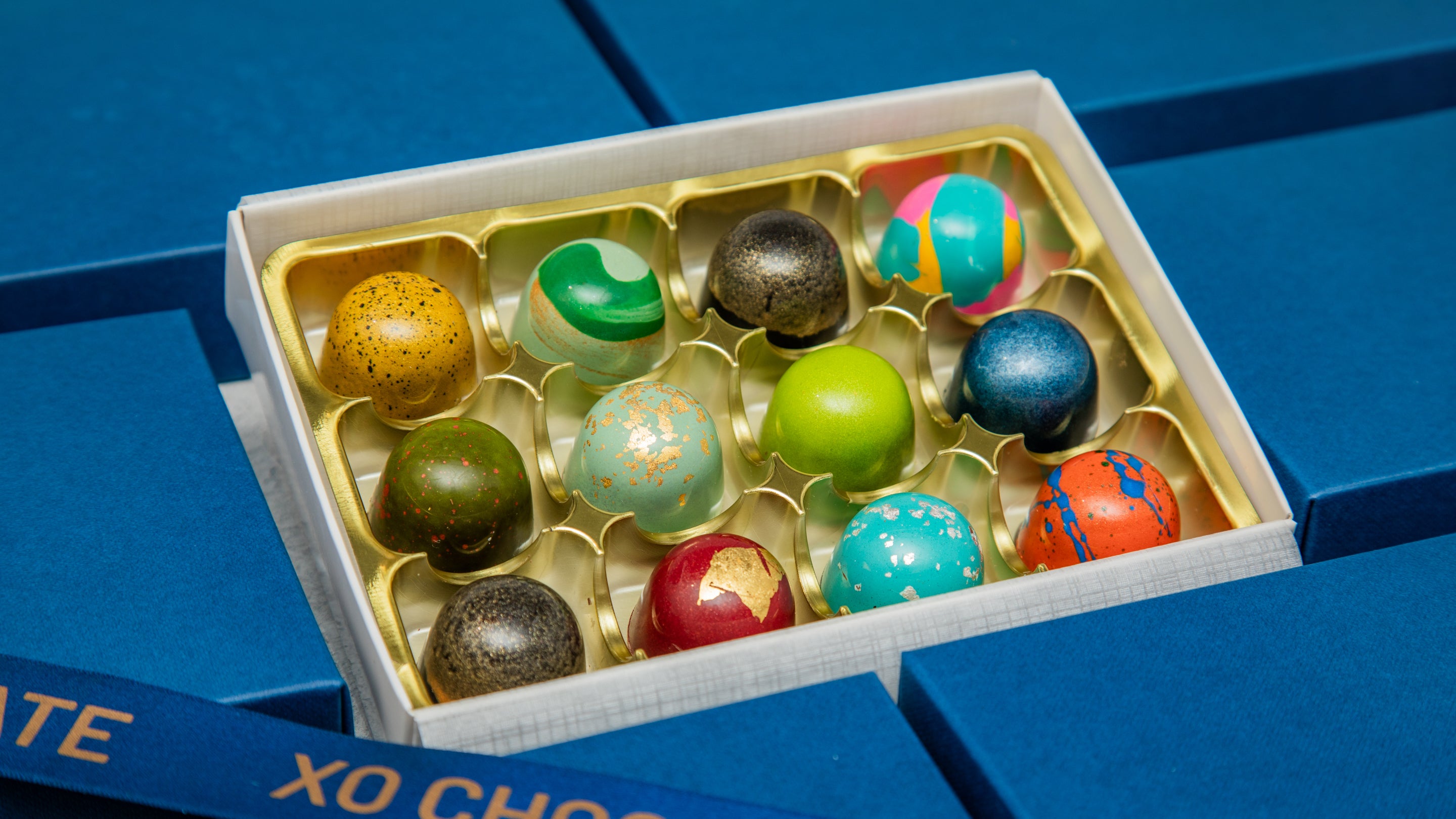 12 XO Chocolate Alcohol Free Bonbons